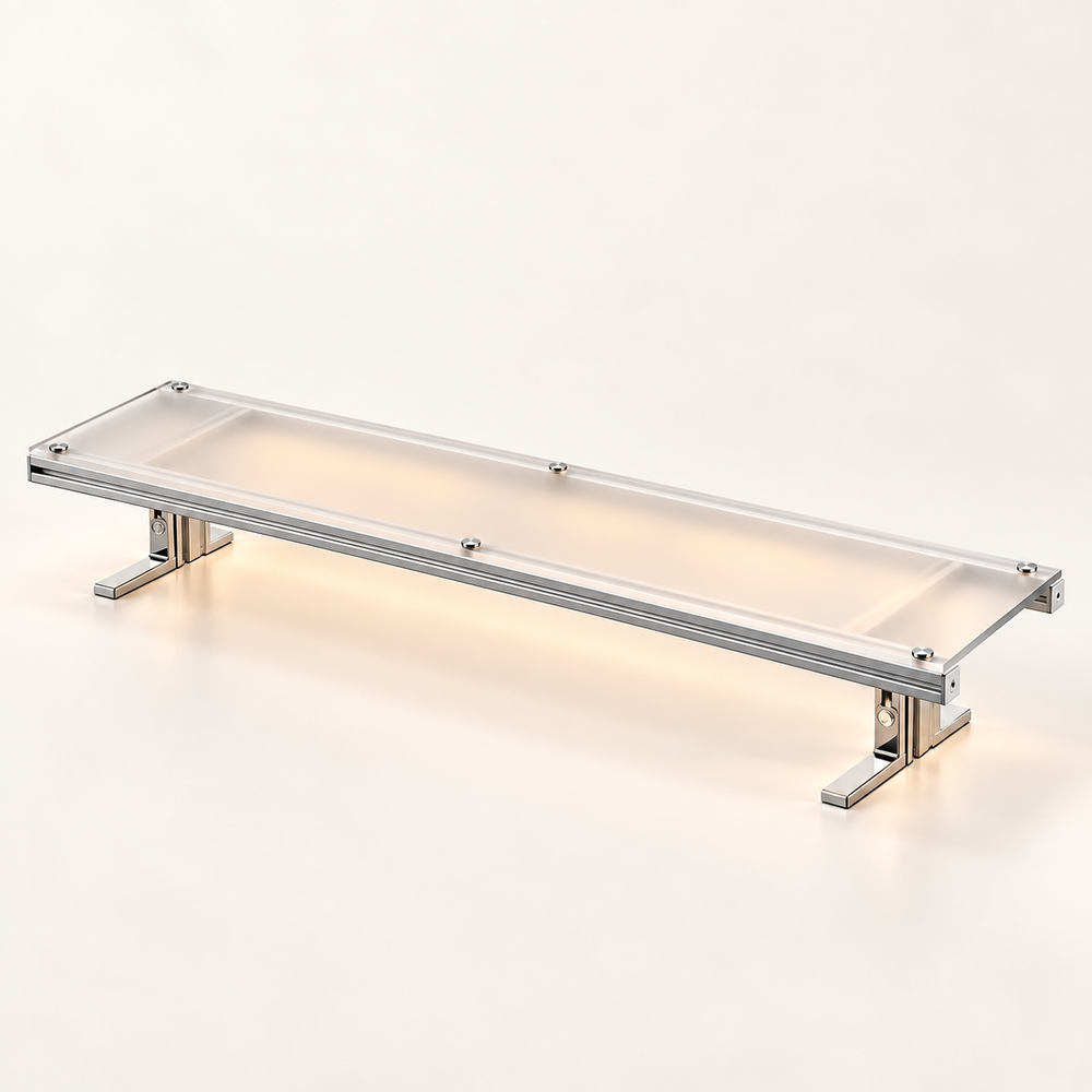 CABTE modular monitor riser — hero view; desk devices not included