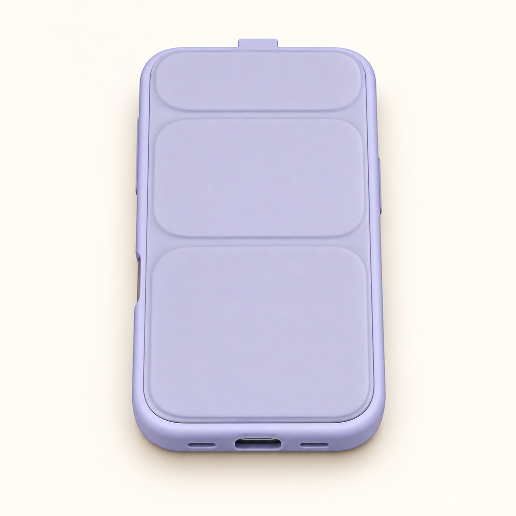 Lavender folding flip phone case