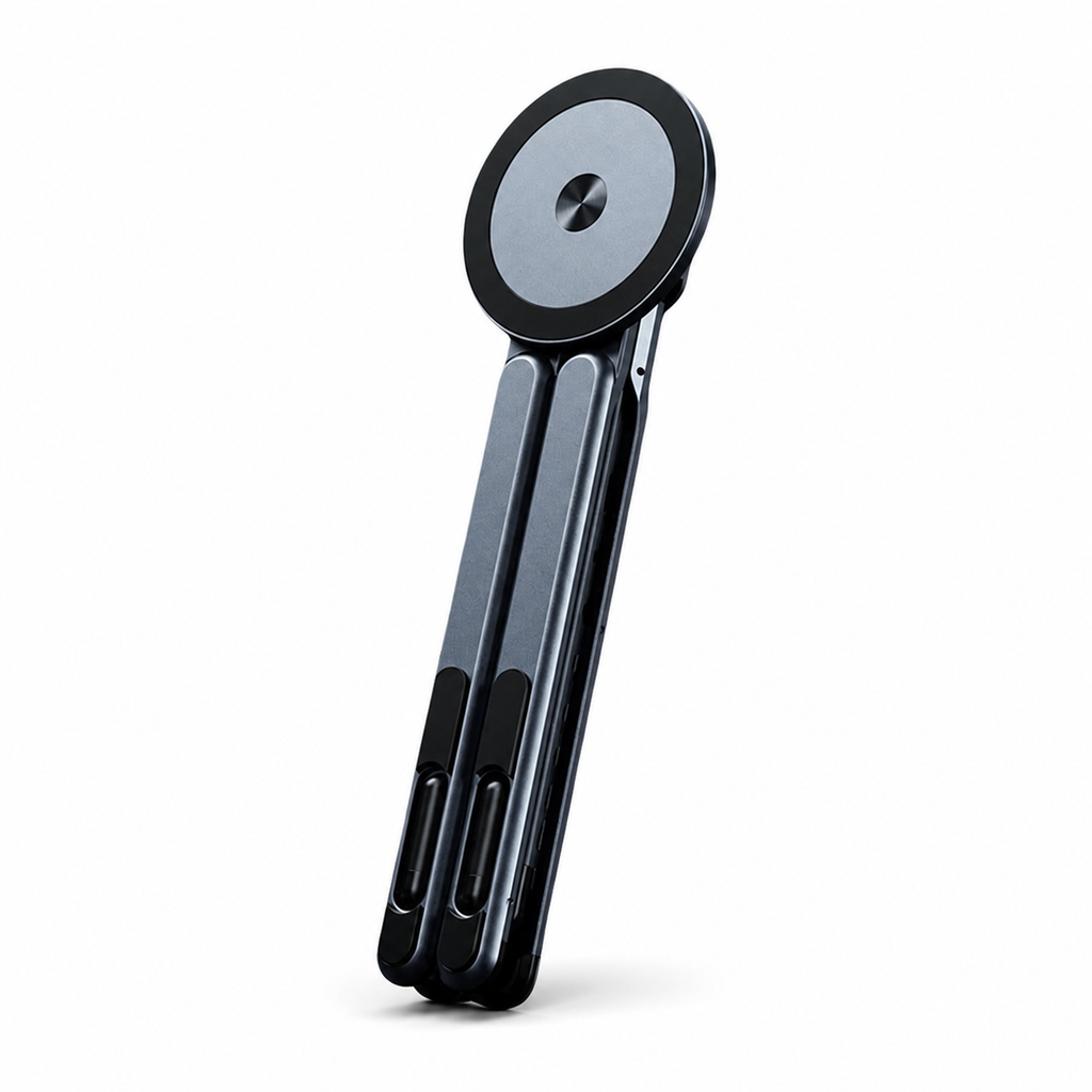 Graphite black MagFold stand folded product view