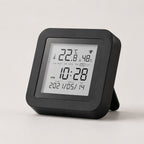 Black Wi-Fi infrared remote with temperature and humidity display
