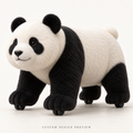 Custom panda-shaped luggage — hero design preview