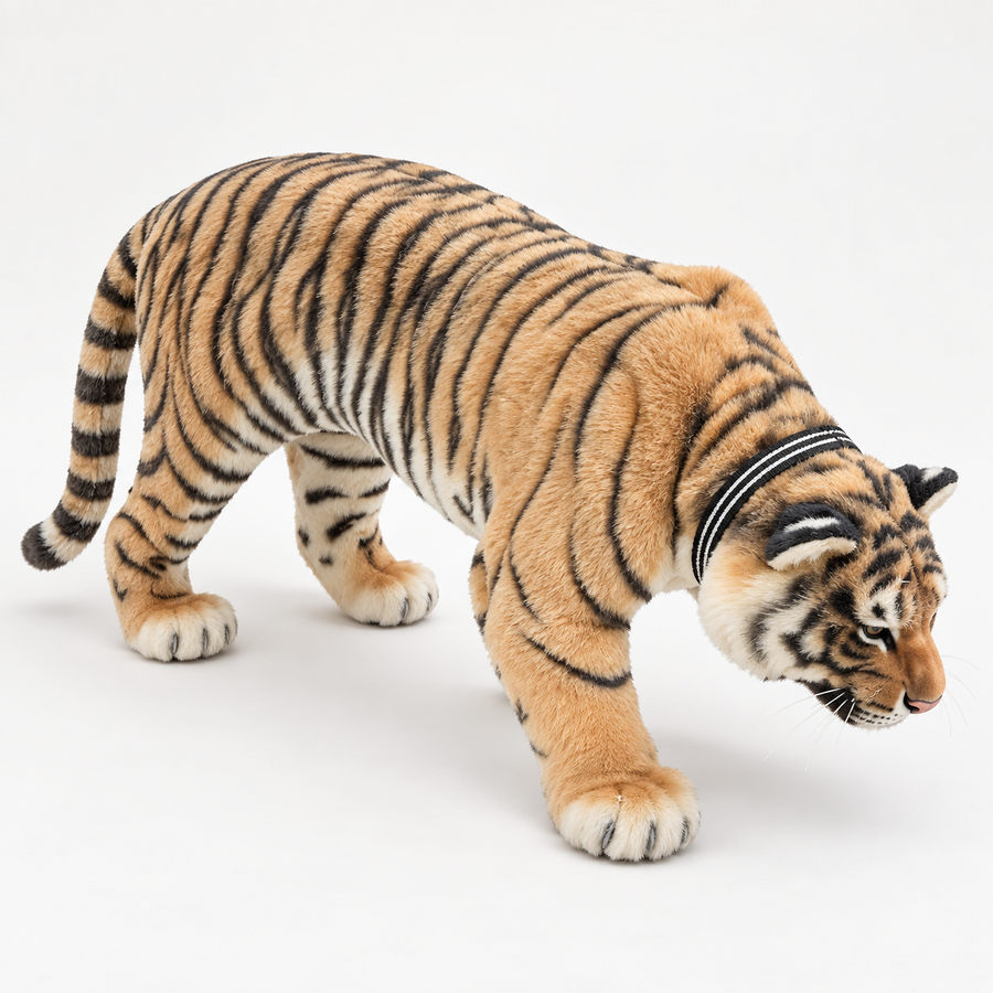 Custom tiger-shaped luggage — hero view